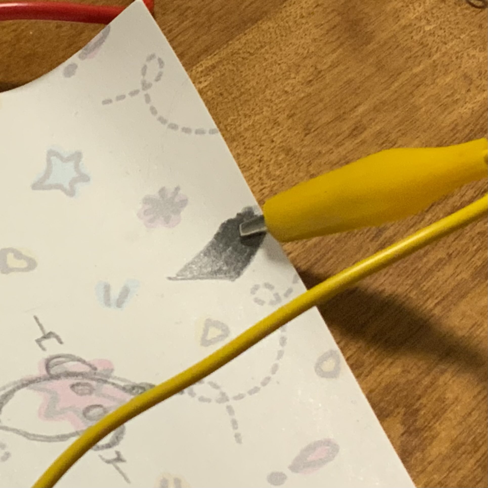 Hooking up a conductive graphite mark